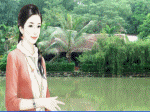 cô gái bên dòng sông, áo tím ngủ trên cỏ, thác Pala U - Hia Hin Thailand