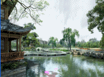 cảnh chùa bên hồ cánh sen trôi làng quê thanh nhã ngư ông buông câu
