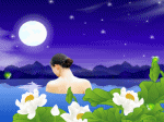 gái quê tắm đêm trong hồ sen