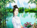 áo dài trắng cài trâm