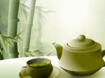 cô gái pha trà xanh