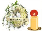 Thành Kính Phân Ưu nến vòng hoa