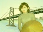 Đêm trăng cầu golden gate hoàng hôn